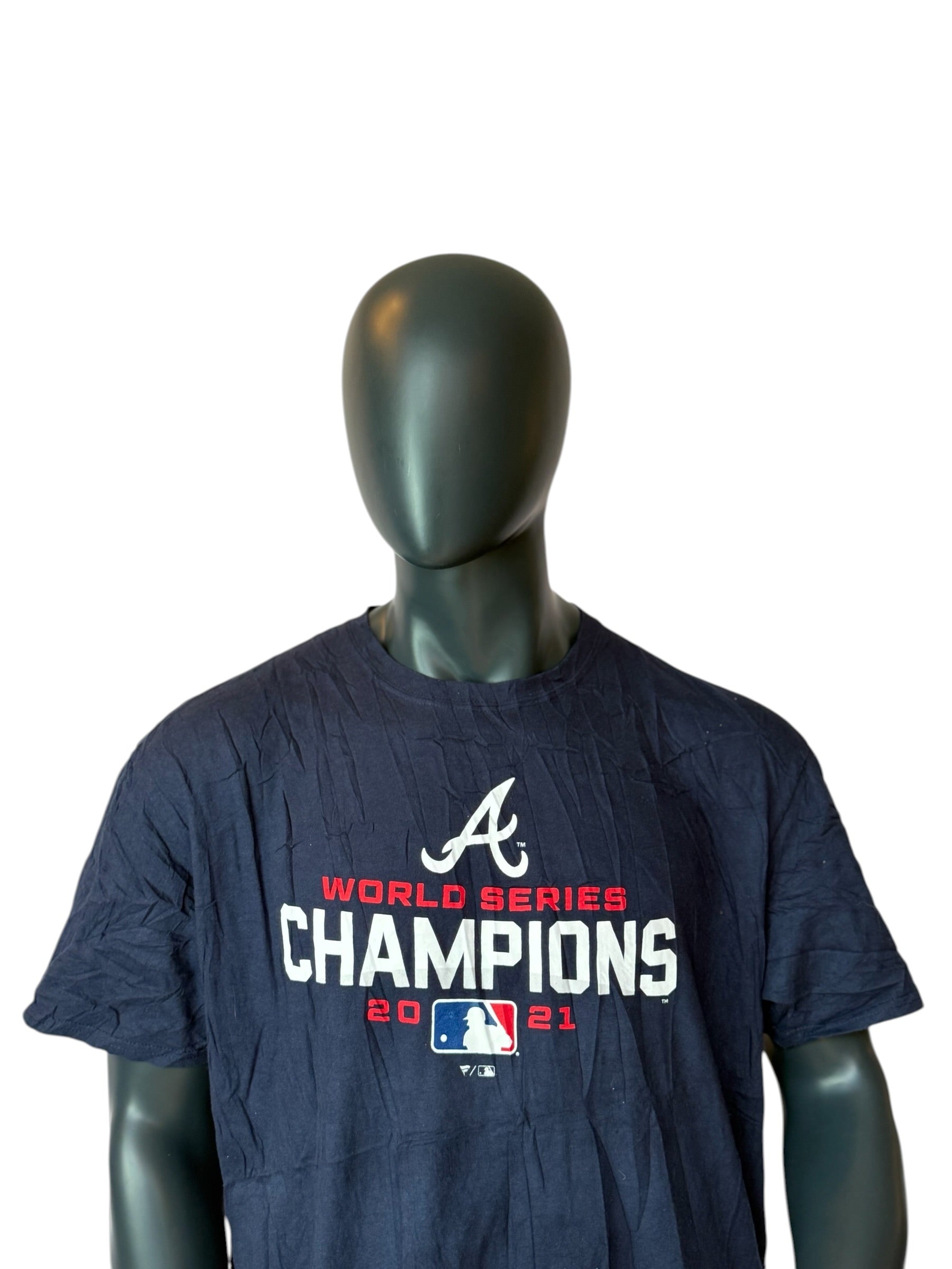 Vintage Atlanta Braves World Series Champions 2021 T Shirt Navy